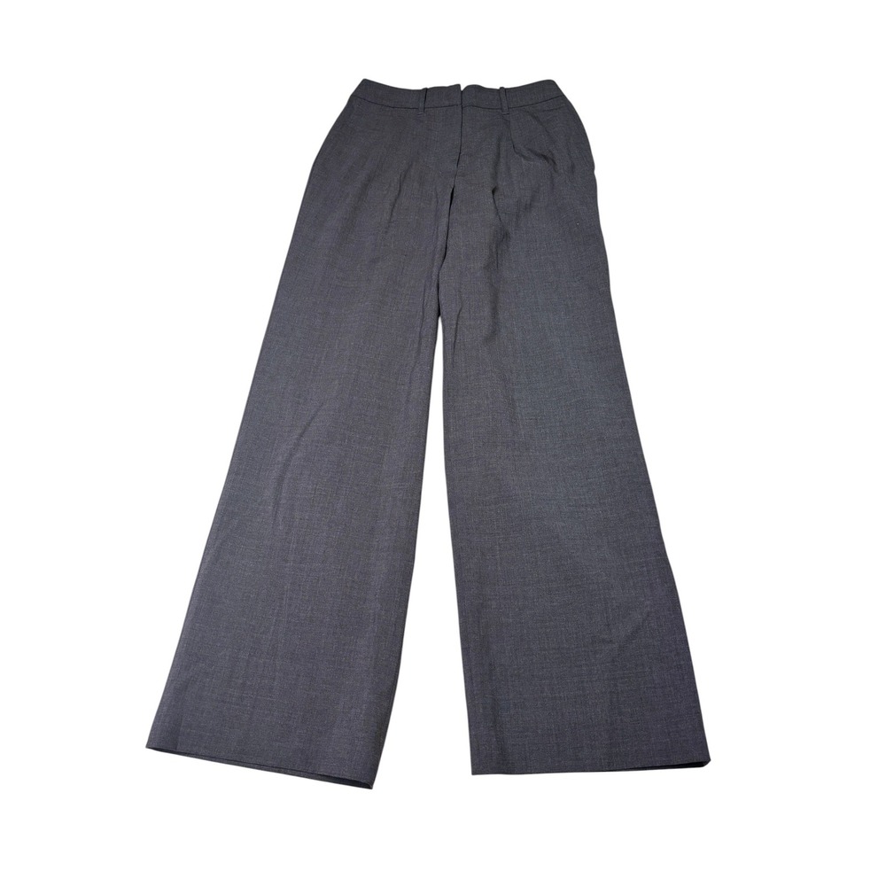NWT Quince Italian Wool Pleated Trouser Coal Melange Wide Leg Womens 4 W28 L30